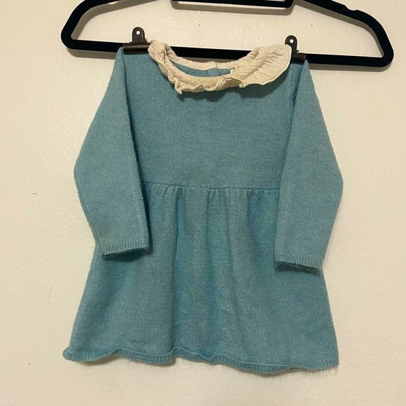 Chelsea and Violet baby girl 18 month blue sweater dress EUC from Dillards - Picture 1 of 10
